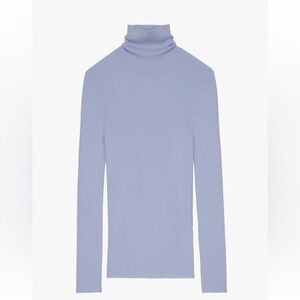 ZARA LIMITED EDITION RIB 100% WOOL SWEATER. SIZE S (Runs small). LIGHT BLUE.NWOT